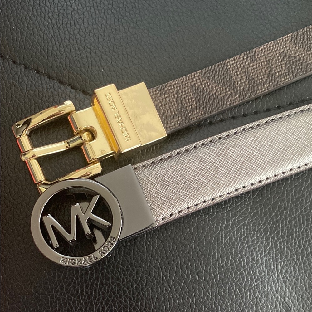 2 Michael Kors Reversible Belts